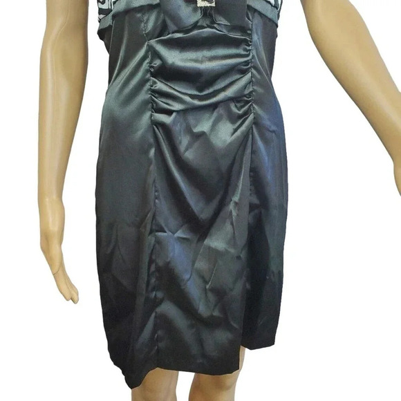 SALLY Brand size Small Zebra Ruffle Halter Dress - Picture 6 of 9